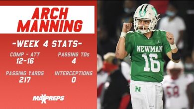 arch manning stats