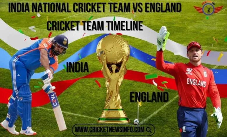 india national cricket team vs england cricket team timeline