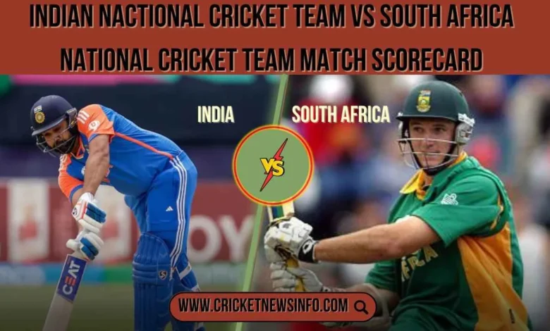 india national cricket team vs south africa national cricket team match scorecard