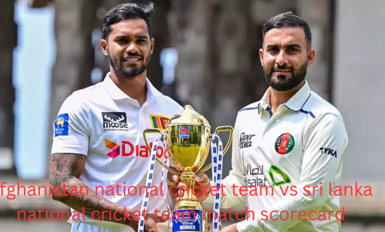 afghanistan national cricket team vs sri lanka national cricket team match scorecard