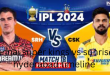 chennai super kings vs sunrisers hyderabad timeline